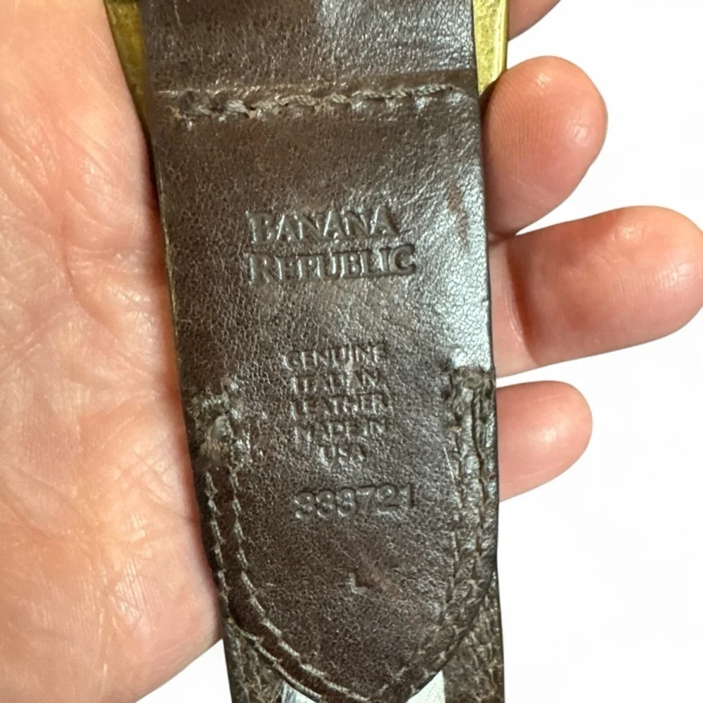 Banana Republic Brown Genuine Italian Leather Belt